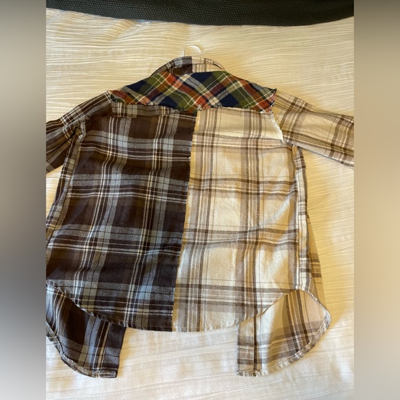 NWT - Oversized contrasted flannel shirt - Picture 3 of 4